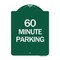 Signmission Designer Series Sign-60 Minute Parking, Green & White Aluminum Sign, 18" x 24", GW-1824-24367 A-DES-GW-1824-24367 - alternate 1